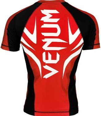 Rashguard Venum Electron 2.0 with corrugated sleeve - Red buy